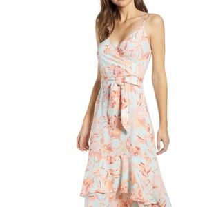 Leith Sleeveless Tiered Midi Dress